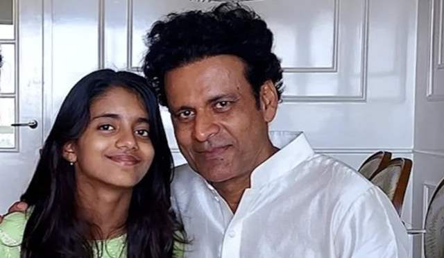 Manoj Bajpayee and his daughter 