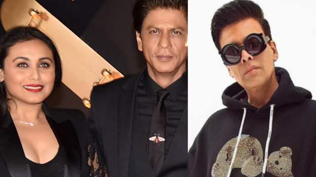 Rani Mukerji, Shah Rukh Khan and Karan Johar 