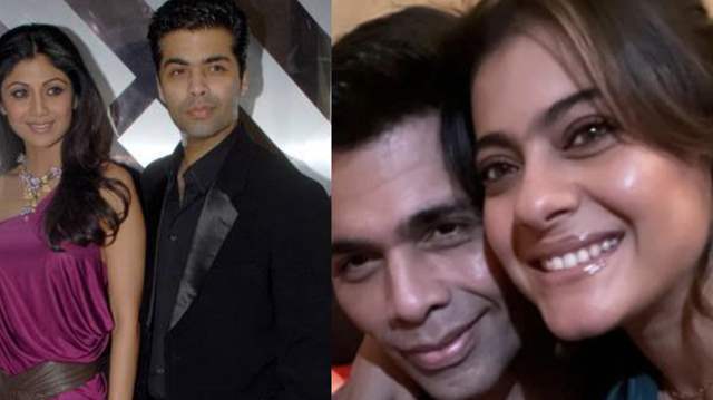 Shilpa Shetty, Karan Johar and Kajol 