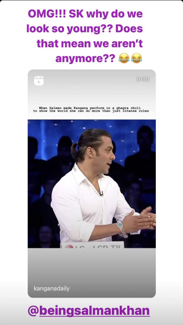 Kangana Ranaut's Instagram story