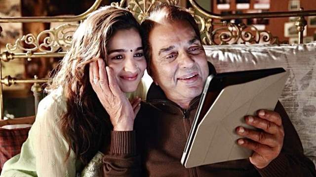 Alia Bhatt and Dharmendra 