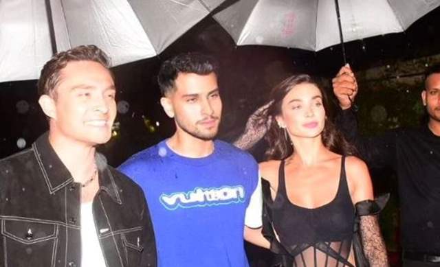 Amy Jackson along with Ed Westwick & Vedant Mahajan step out in the ...
