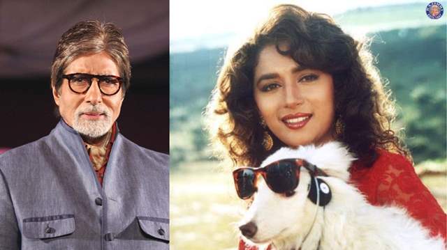 Amitabh Bachchan and Madhuri Dixit