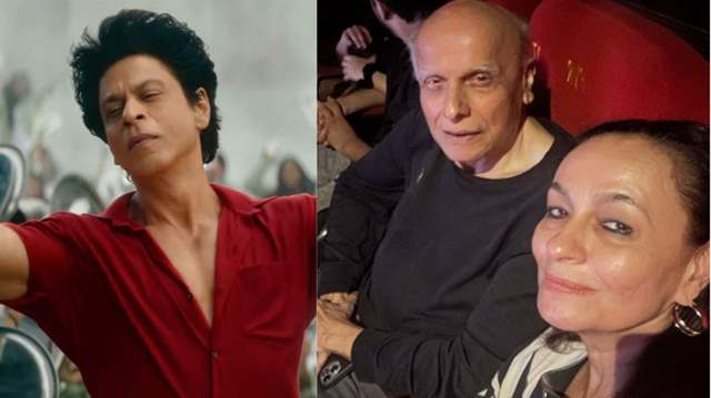 Shah Rukh Khan, Mahesh Bhatt and Soni Razdan
