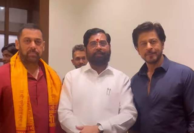 Salman Khan, Eknath Shinde and Shah Rukh Khan