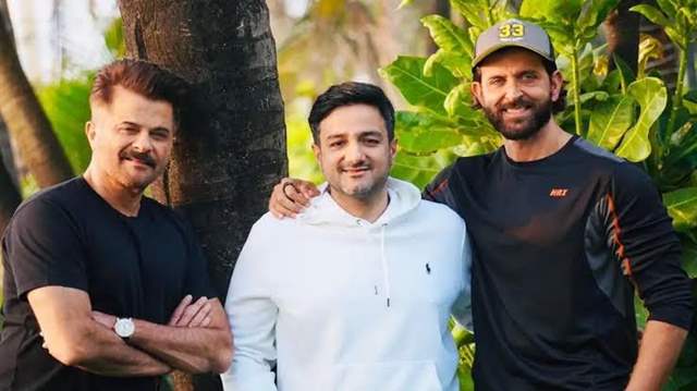 Anil Kapoor, Siddharth Anand and Hrithik Roshan