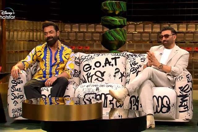 Bobby and Sunny Deol for Koffee With Karan S8 