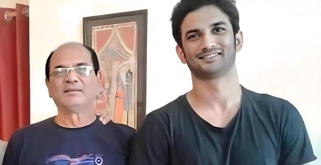 Sushant Singh Rajput with his dad