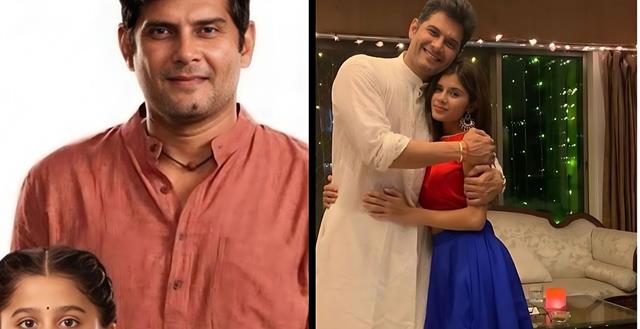 Amar Upadhyay with his reel and real life daughter