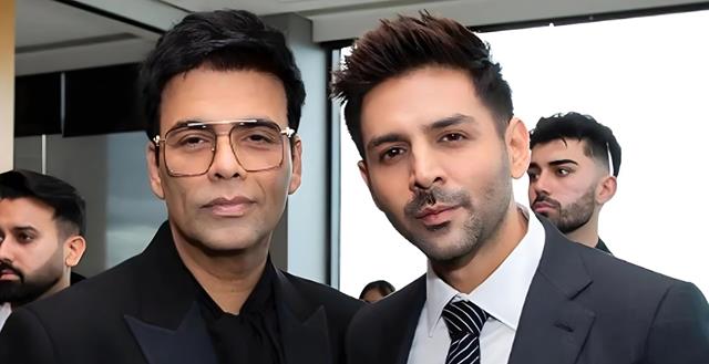 Karan Johar and Kartik Aaryan