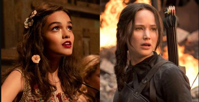 Lucy Gray Baird and Katniss Everdeen