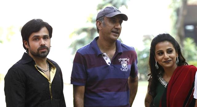 (from left) Emraan Hashmi, Milan Luthria and Vidya Balan