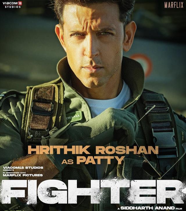 Hrithik Roshan's poster from Fighter 