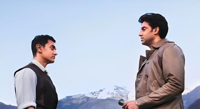 Aamir Khan and Abhishek Bachchan