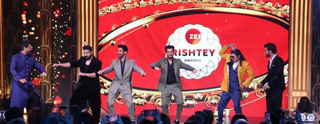 A still from the nomination party of the Zee Rishtey Awards. 