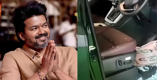 Thalapathy Vijay's Kerala welcome turns chaotic as fans damage car