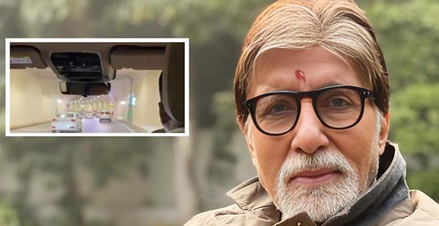  Amitabh Bachchan takes the wheel on Mumbai's under-sea tunnel: Video