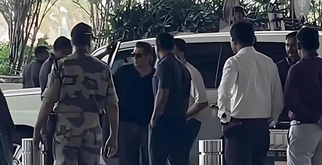 Salman Khan steps out amid tight security: Spotted at Mumbai airport