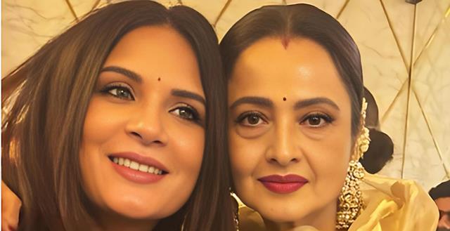 Richa Chadha moved to tears by Rekha's appreciation at Heeramandi premiere