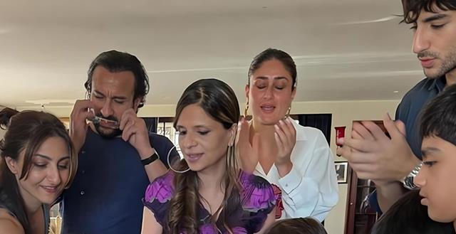 Soha Ali Khan shares exclusive inside pics from Saba's birthday bash with Saif, Kareena & little Jeh
