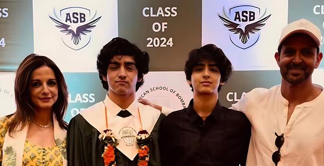 Hrithik Roshan and Sussanne reunite to celebrate son Hrehaan’s graduation