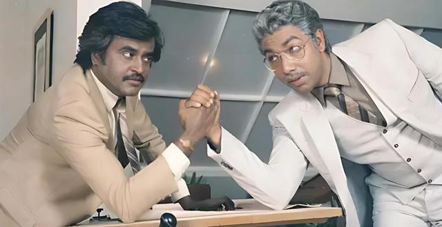 Rajinikanth and Sathyaraj