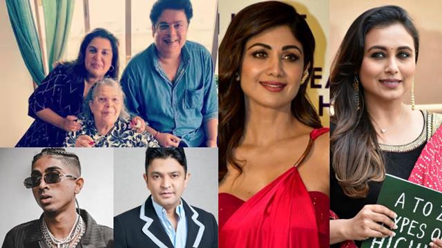 Celebrities at Menaka Irani funeral