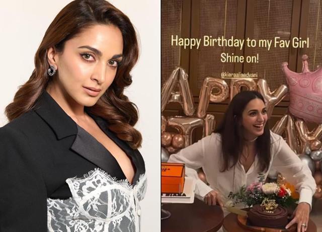 Kiara Advani radiates happiness as she celebrates her birthday with friends, cutting a cake in a viral video