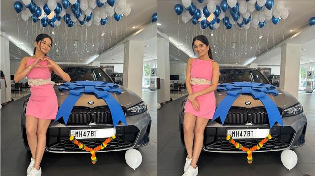 Bhavika Sharma from Ghum Hai Kisikey Pyaar Meiin shows off her dream BMW Car