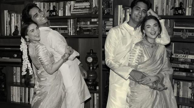 Aditi Rao Hydari & Siddharth opt for 'vintage' look and feels in new wedding day pictures