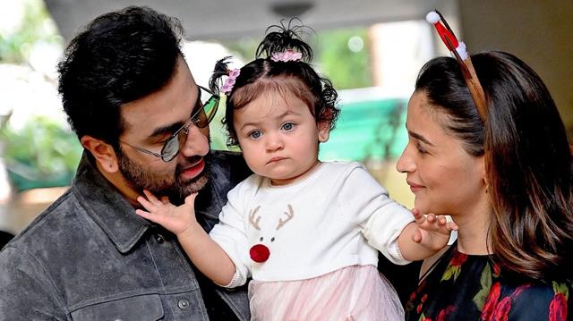 Ranbir Kapoor, Raha and Alia Bhatt