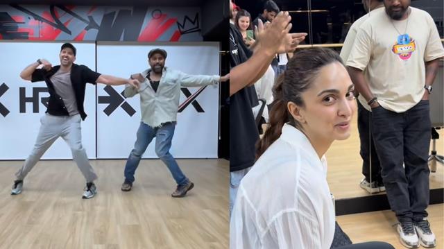 Hrithik Roshan aka Greek God grooves on Fighter's song at War 2 rehearsals; Kiara can’t stop fangirling