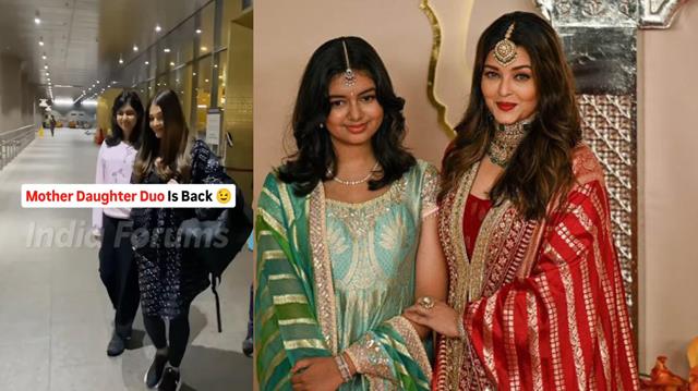 Aishwarya Rai and Aaradhya keep it casual while returning to the Bay; fans gush over the mother-daughter duo