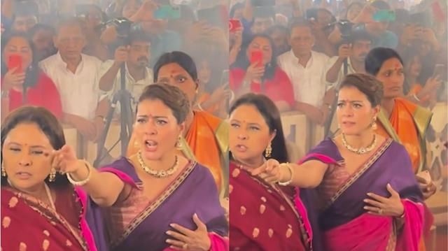 Kajol loses her cool on Paps at Durga Puja; Netizens call her 'Jaya Bachchan 2.0'