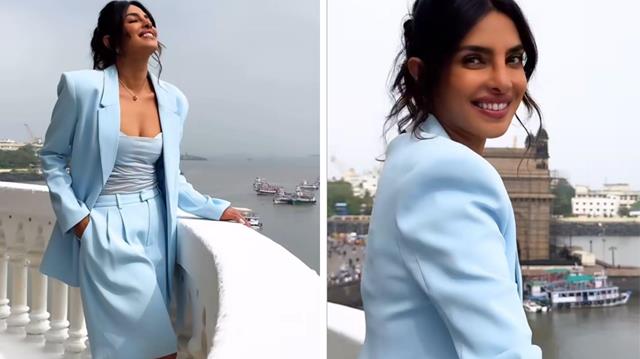 Priyanka Chopra Embraces Her Mumbaikar Vibes, Enjoying the Breeze at Gateway of India - WATCH 