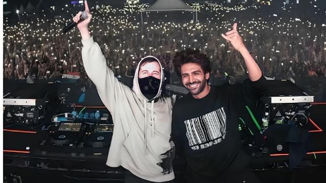 Kartik Aaryan Surprises Fans, Grooves to Bhool Bhulaiyaa 3 at Alan Walker’s Show in Mumbai 