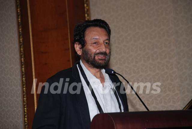 Shekhar Kapur at Cinema scapes conference at Leela, Andheri, Mumbai on Wednesday