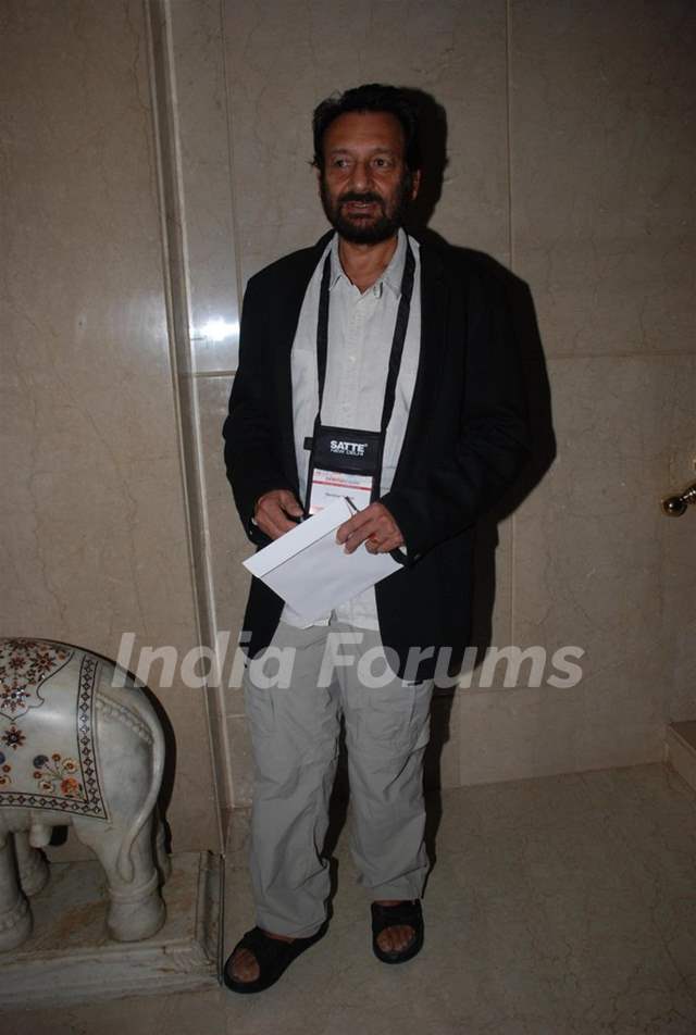 Shekhar Kapur at Cinema scapes conference at Leela, Andheri, Mumbai on Wednesday