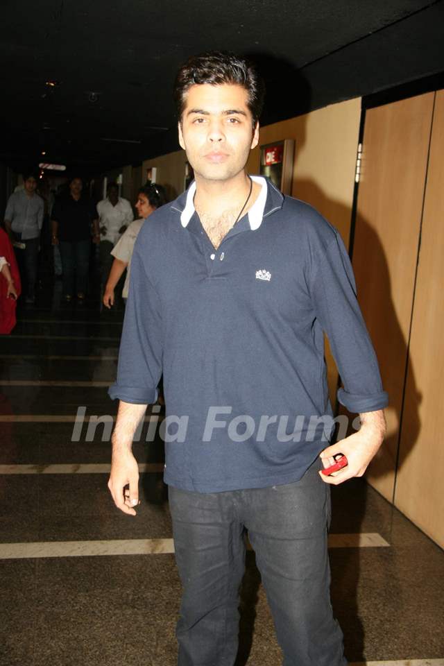 Filmmaker Karan Johar interacts with crowds at Cinemax at Andheri