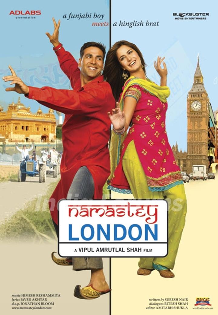 Namastey London poster with akshay and katrina