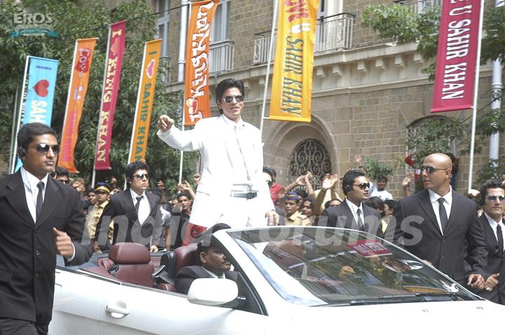 King Khan looking cool in white