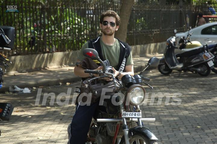 Neil Nitin sitting on a bike