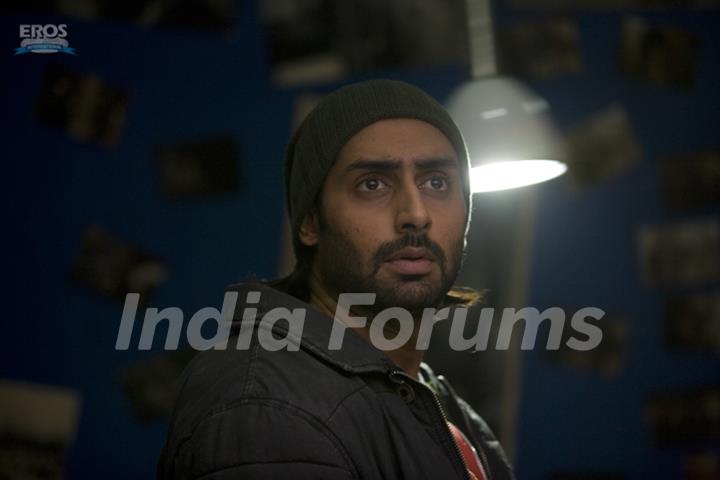 Abhishek looking shocked