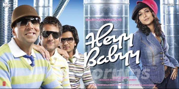 Poster of Heyy Babyy with Akshay,Fardeen,Vidya and Ritesh