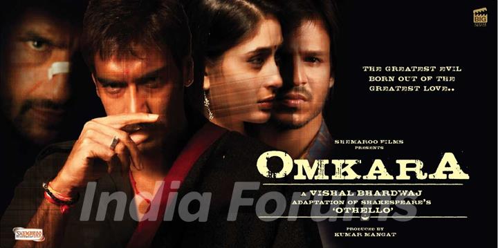 Poster of Omkara with Ajay,Saif,Vivek and Kareena