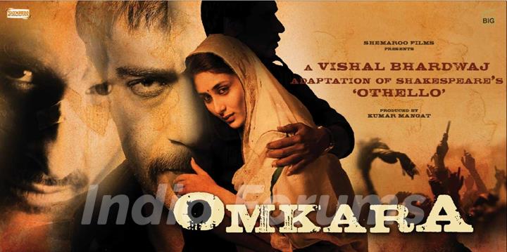 Poster of Omkara introducing Ajay,Saif, and Kareena