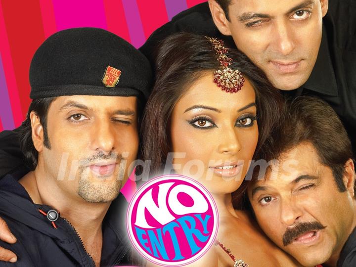 No Entry poster with Anil,Salman,Fardeen and Bipasha