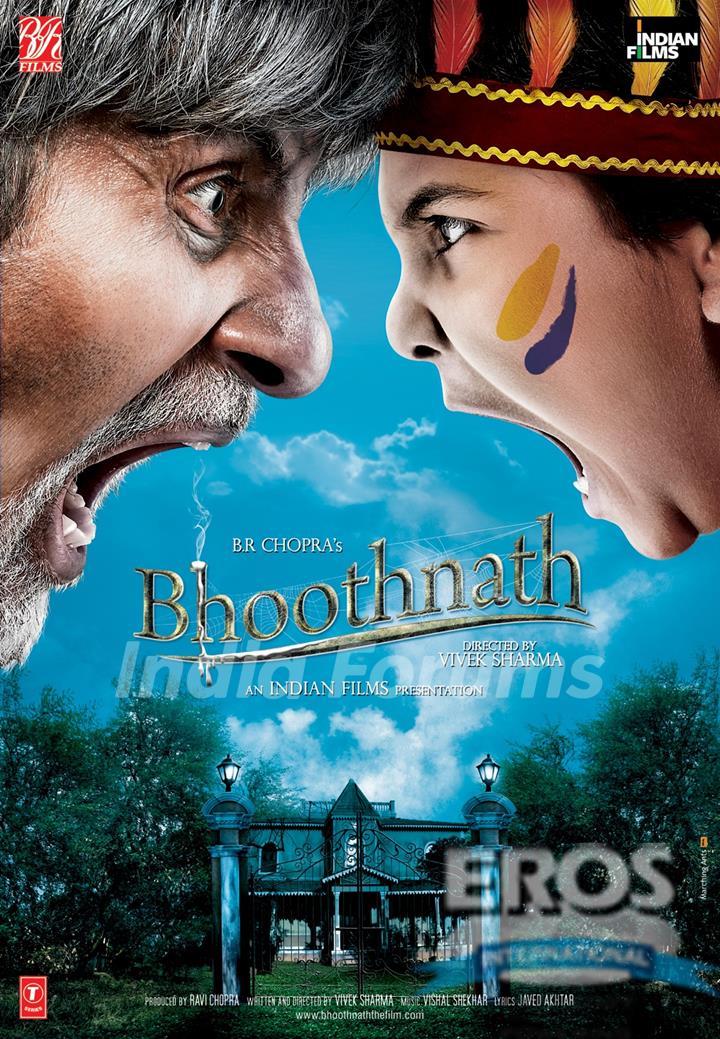 Bhoothnath movie poster with Amitabh and Aman