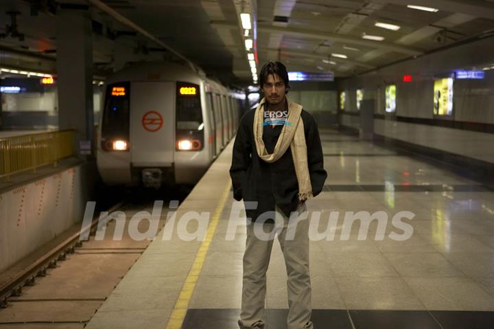 Anurag Sinha standing in a metro station