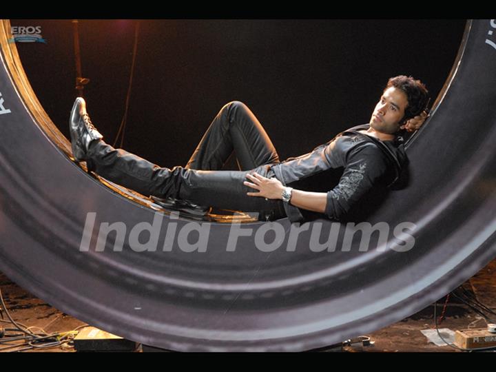 Tushar Kapoor resting and thinking